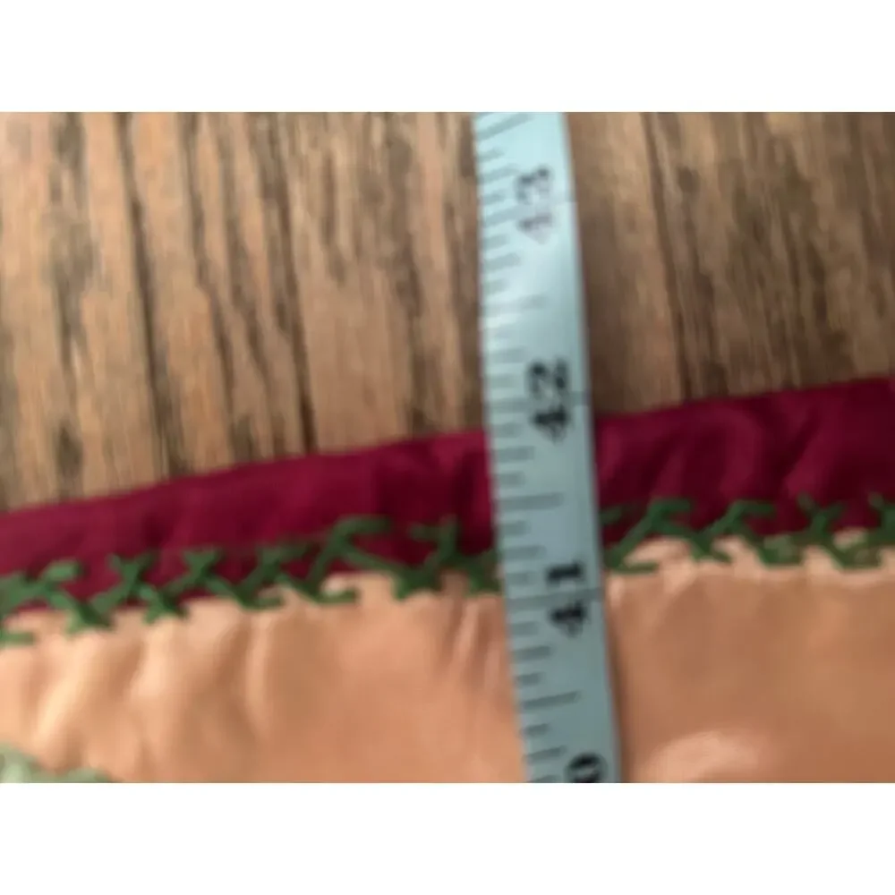 VINTAGE MIDCENTURY MODERN HANDMADE SATIN CRAZY QUILT THROW